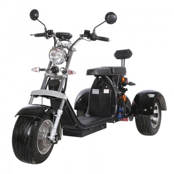 Электроскутер WS-Pro Трицикл Citycoco 2000W, 60В 20Ah Trike Черный