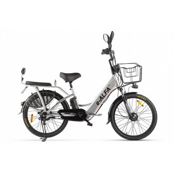 Электровелосипед Green City e-ALFA new (Серебристый)