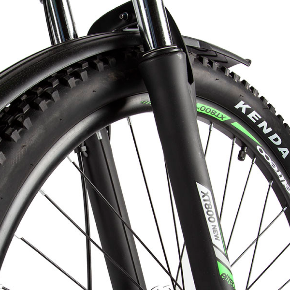 Электровелосипед Eltreco XT-800 NEW (черно-зеленый) 12